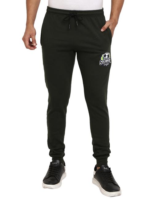 green solid full length track pant - 19243017 - Very Small Image - 1