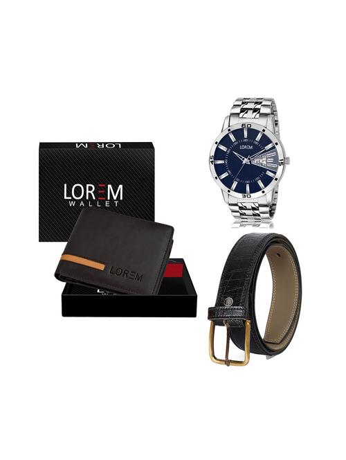 belt, wallet & watch gift combo - 19243607 - Very Small Image - 1