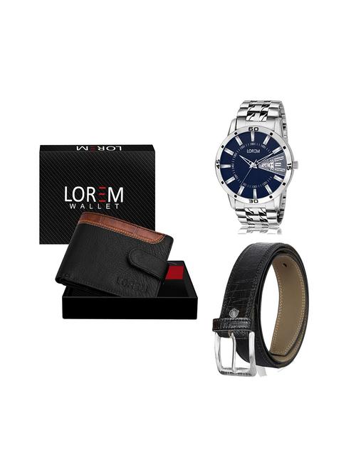 belt, wallet & watch gift combo - 19243622 - Very Small Image - 1