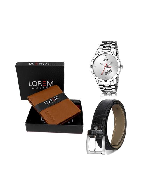 belt, wallet & watch gift combo - 19243636 - Very Small Image - 1