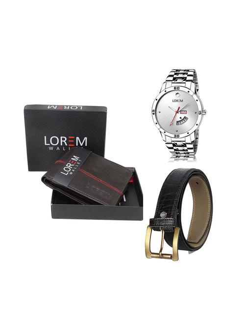 belt, wallet & watch gift combo - 19243659 - Very Small Image - 1