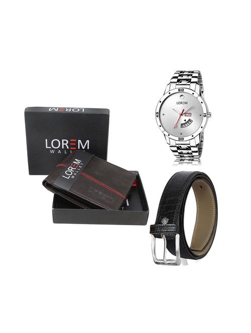 belt, wallet & watch gift combo - 19243664 - Very Small Image - 1