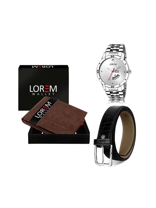 belt, wallet & watch gift combo - 19243693 - Very Small Image - 1