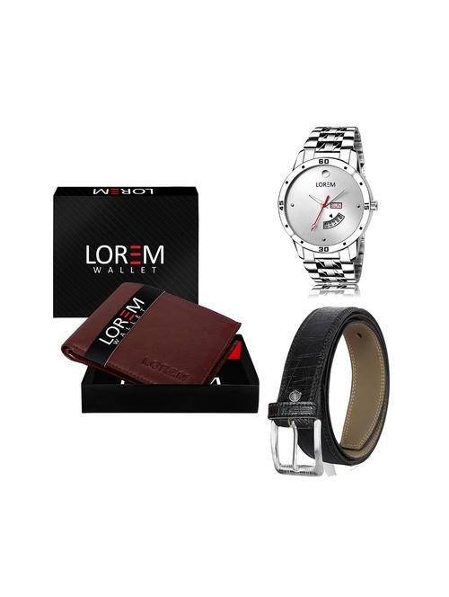 belt, wallet & watch gift combo - 19243706 - Very Small Image - 1