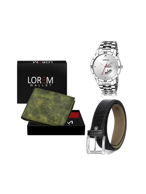 belt, wallet & watch gift combo - 19243720 - Very Small Image - 1
