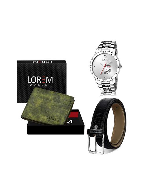 belt, wallet & watch gift combo - 19243723 - Very Small Image - 1