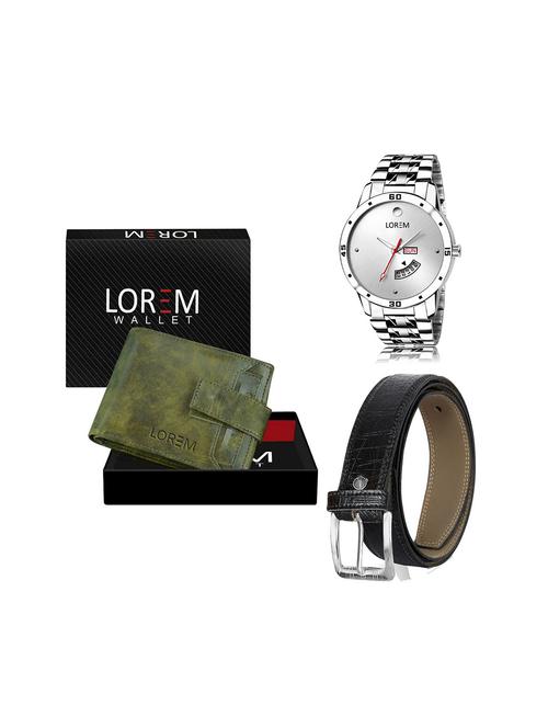 belt, wallet & watch gift combo - 19243754 - Very Small Image - 1