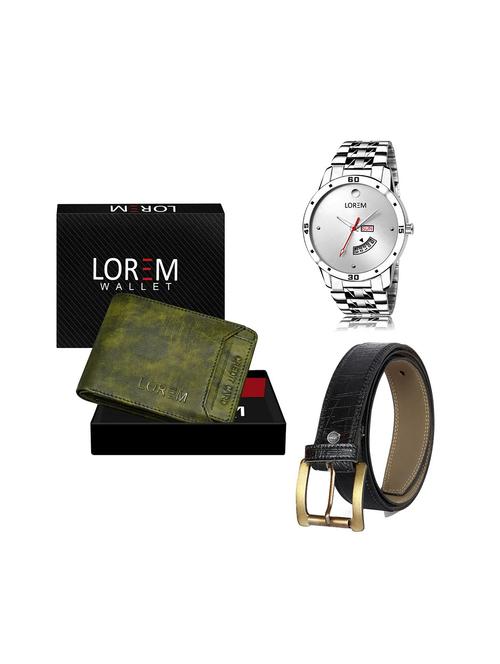 belt, wallet & watch gift combo - 19243779 - Very Small Image - 1