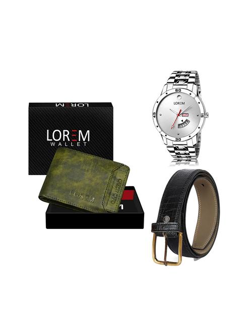 belt, wallet & watch gift combo - 19243781 - Very Small Image - 1