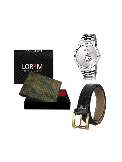 belt, wallet & watch gift combo - 19243797 - Very Small Image - 1