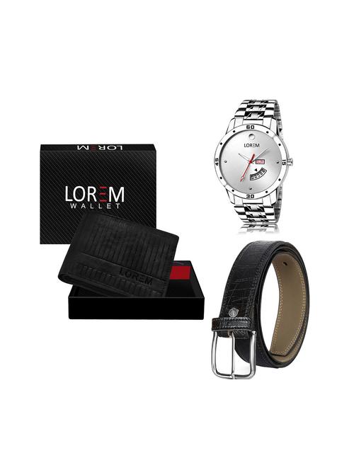 belt, wallet & watch gift combo - 19243806 - Very Small Image - 1