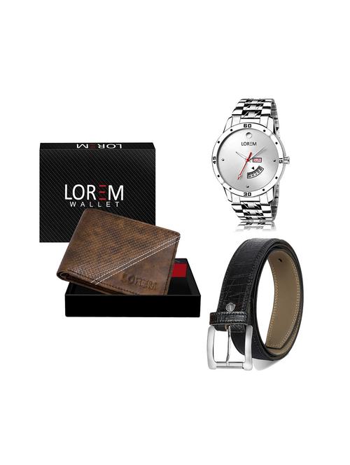 belt, wallet & watch gift combo - 19243810 - Very Small Image - 1