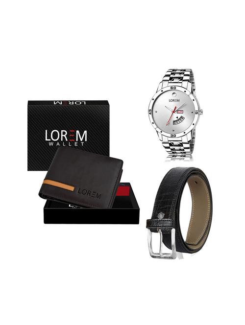 belt, wallet & watch gift combo - 19243880 - Very Small Image - 1