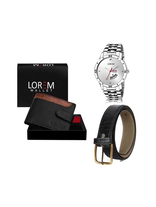 belt, wallet & watch gift combo - 19243889 - Very Small Image - 1