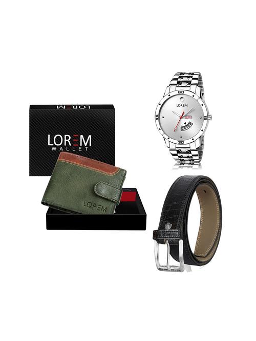 belt, wallet & watch gift combo - 19243898 - Very Small Image - 1