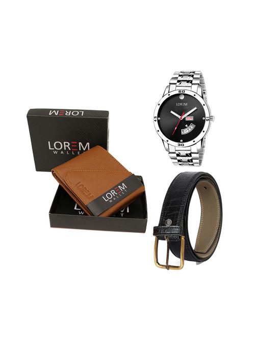 belt, wallet & watch gift combo - 19243901 - Very Small Image - 1