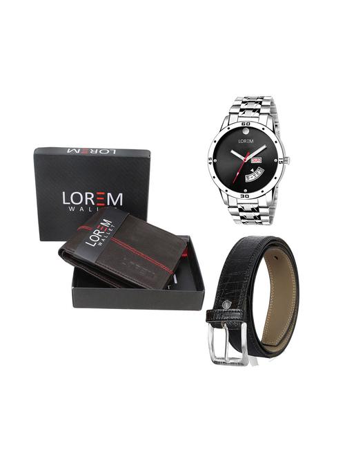 belt, wallet & watch gift combo - 19243934 - Very Small Image - 1