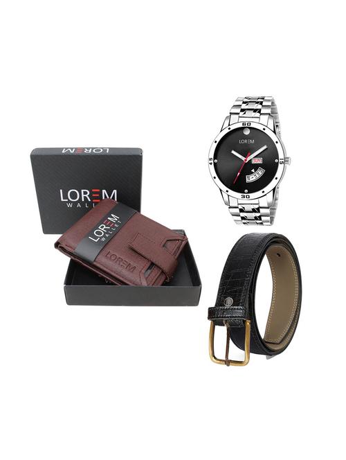 belt, wallet & watch gift combo - 19243943 - Very Small Image - 1