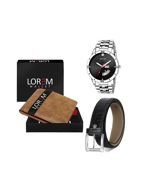 belt, wallet & watch gift combo - 19243966 - Very Small Image - 1