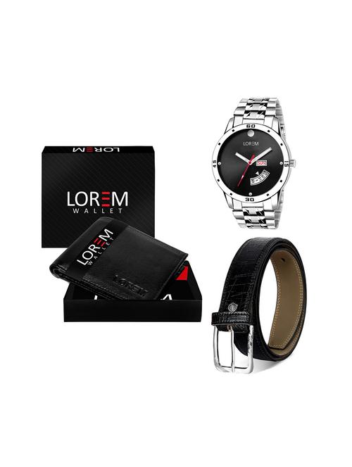 belt, wallet & watch gift combo - 19243981 - Very Small Image - 1