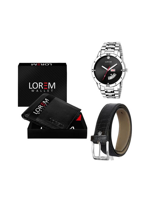 belt, wallet & watch gift combo - 19243982 - Very Small Image - 1