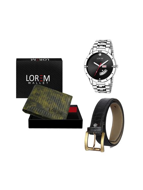 belt, wallet & watch gift combo - 19244067 - Very Small Image - 1