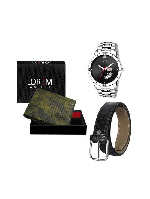 belt, wallet & watch gift combo - 19244070 - Very Small Image - 1