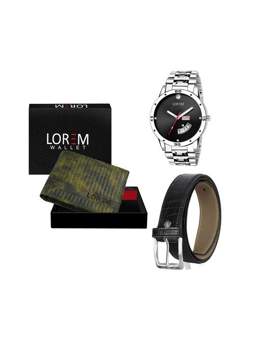 belt, wallet & watch gift combo - 19244072 - Very Small Image - 1