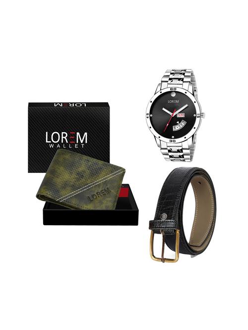 belt, wallet & watch gift combo - 19244093 - Very Small Image - 1