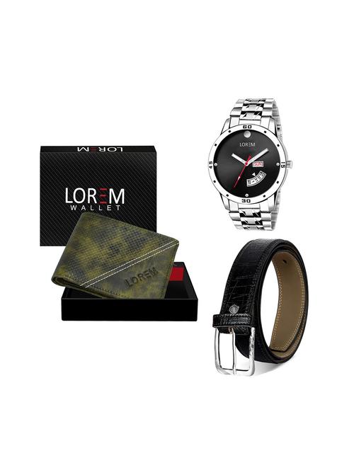 belt, wallet & watch gift combo - 19244095 - Very Small Image - 1