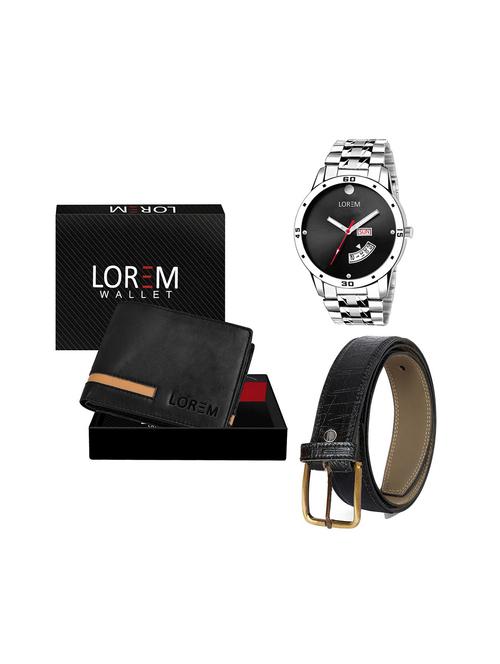 belt, wallet & watch gift combo - 19244141 - Very Small Image - 1