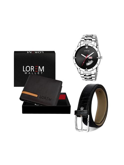 belt, wallet & watch gift combo - 19244149 - Very Small Image - 1