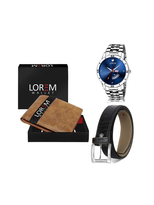 belt, wallet & watch gift combo - 19244236 - Very Small Image - 1
