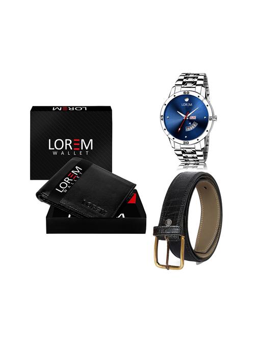 belt, wallet & watch gift combo - 19244249 - Very Small Image - 1