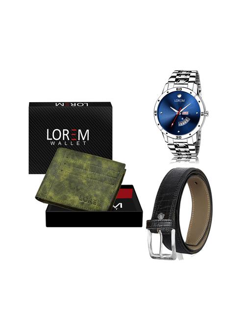 belt, wallet & watch gift combo - 19244264 - Very Small Image - 1