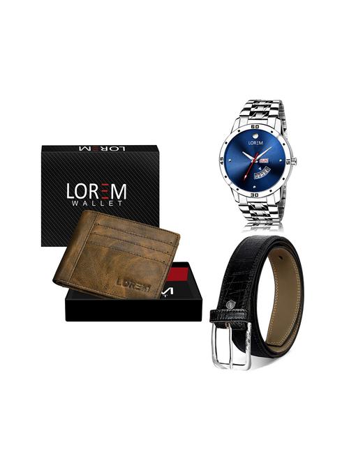 belt, wallet & watch gift combo - 19244275 - Very Small Image - 1