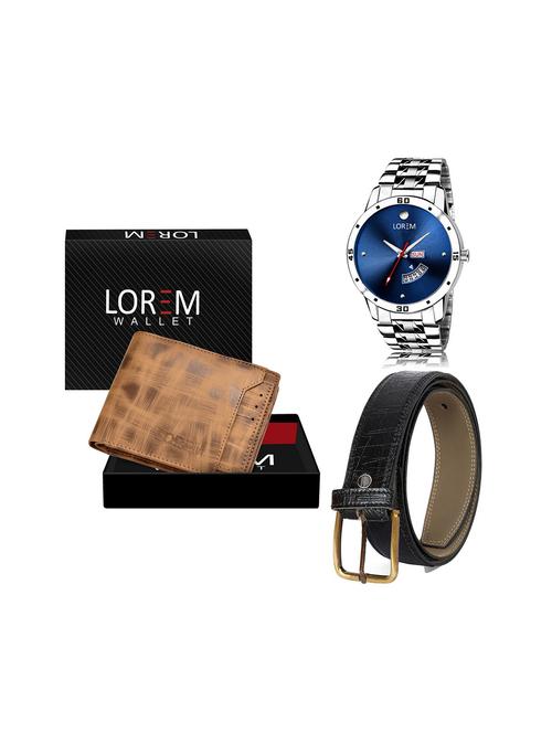 belt, wallet & watch gift combo - 19244285 - Very Small Image - 1