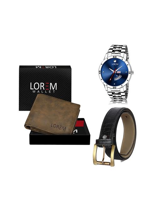 belt, wallet & watch gift combo - 19244307 - Very Small Image - 1