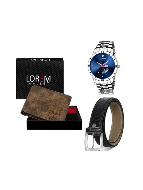 belt, wallet & watch gift combo - 19244326 - Very Small Image - 1