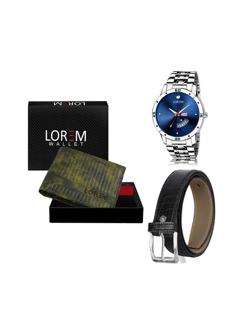 belt, wallet & watch gift combo - 19244342 - Very Small Image - 1
