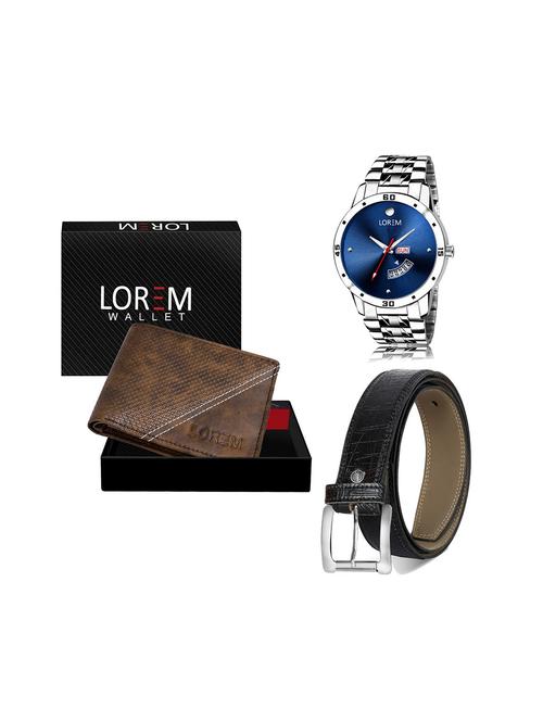 belt, wallet & watch gift combo - 19244350 - Very Small Image - 1