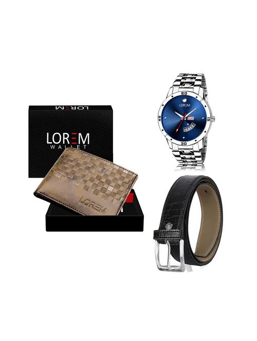 belt, wallet & watch gift combo - 19244378 - Very Small Image - 1