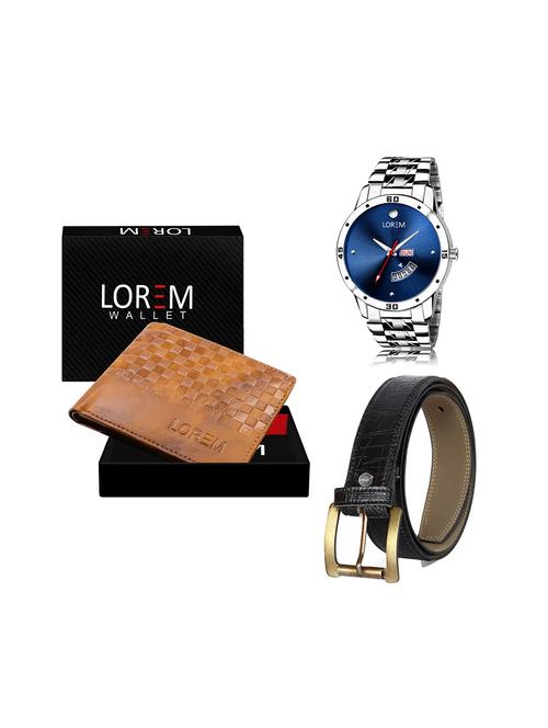belt, wallet & watch gift combo - 19244379 - Very Small Image - 1