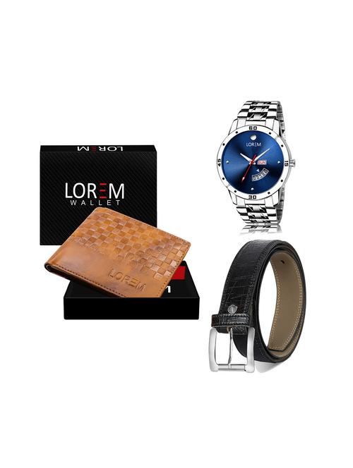 belt, wallet & watch gift combo - 19244380 - Very Small Image - 1