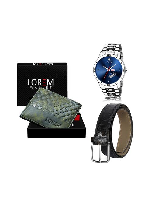 belt, wallet & watch gift combo - 19244388 - Very Small Image - 1