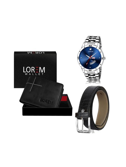 belt, wallet & watch gift combo - 19244402 - Very Small Image - 1