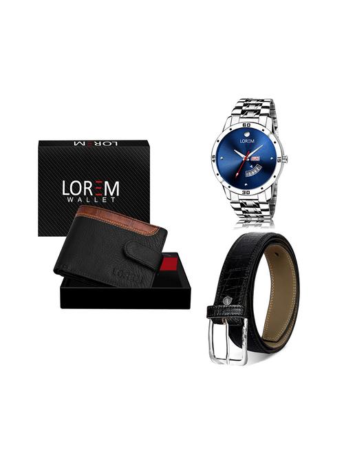 belt, wallet & watch gift combo - 19244431 - Very Small Image - 1