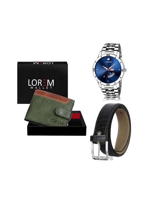 belt, wallet & watch gift combo - 19244438 - Very Small Image - 1