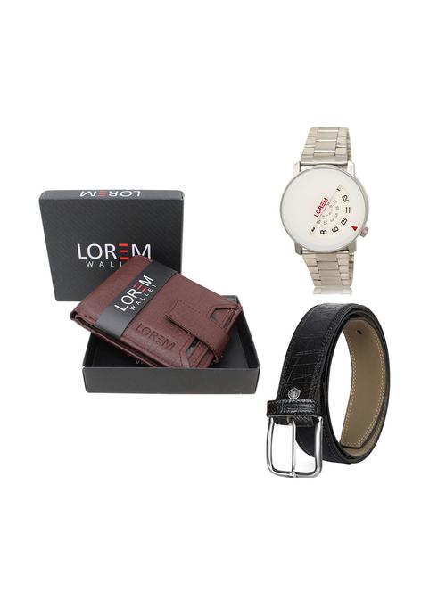 belt, wallet & watch gift combo - 19244484 - Very Small Image - 1