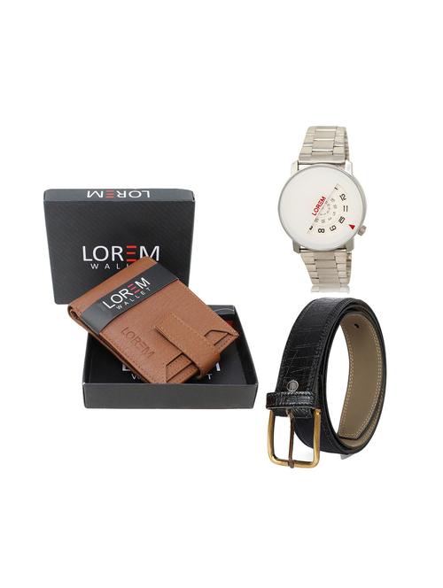 belt, wallet & watch gift combo - 19244489 - Very Small Image - 1